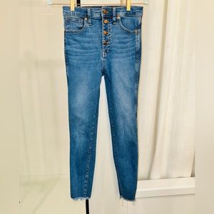 Madewell 10” High Rise Skinny Jeans Size 27